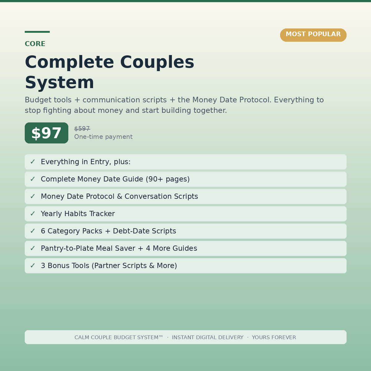 Calm Couple Budget System™ — Complete Couples System