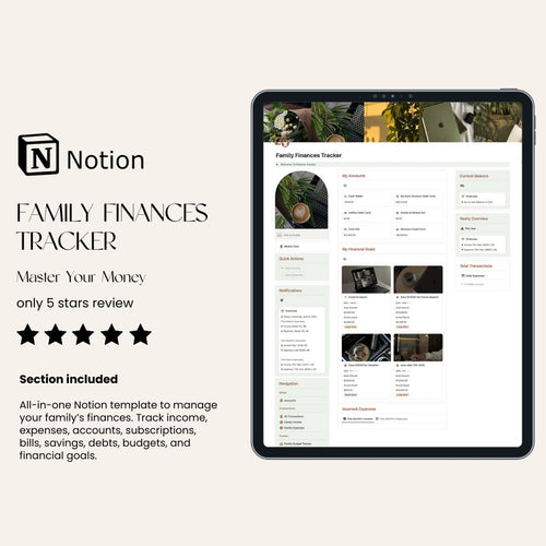 Family Finances Tracker