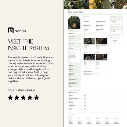 Family Finances Tracker