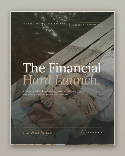 Flip-through of The Financial Hard Launch couples workbook showing inside pages